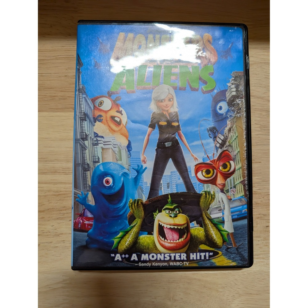 DreamWorks Monsters vs Aliens DVD OS Multi Excellent Widescreen Animated Movie